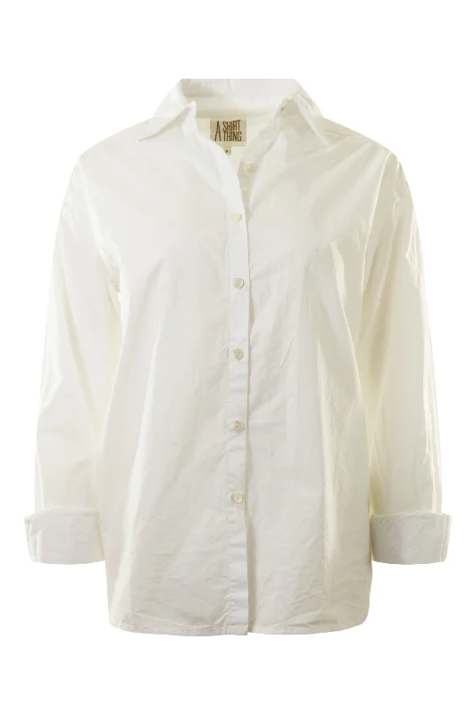 Smart Casual Deals A Shirt Thing Phoebe Top in White