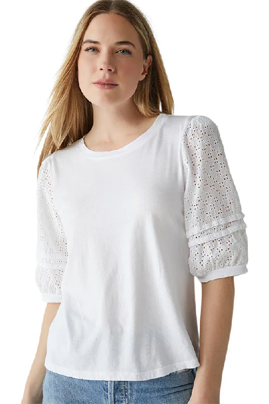 Fast Fashion Favorites Michael Stars Maisie Eyelet Top