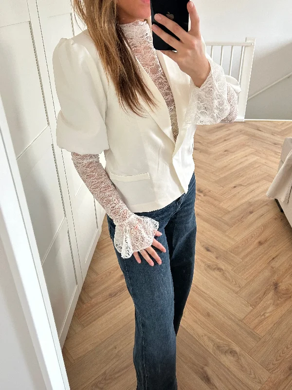 Massive Savings Lace Top White