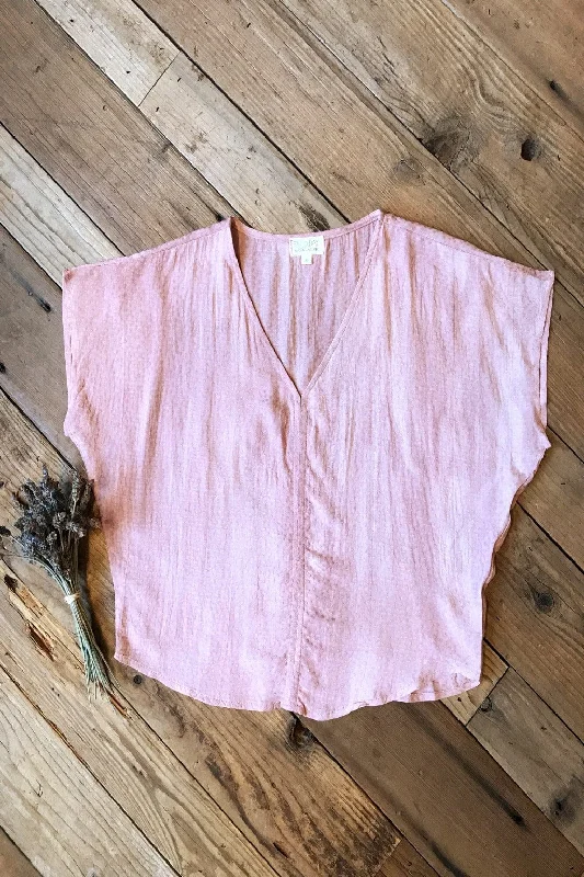 Huge Discounts This Week Dolman Top in Tea Rose