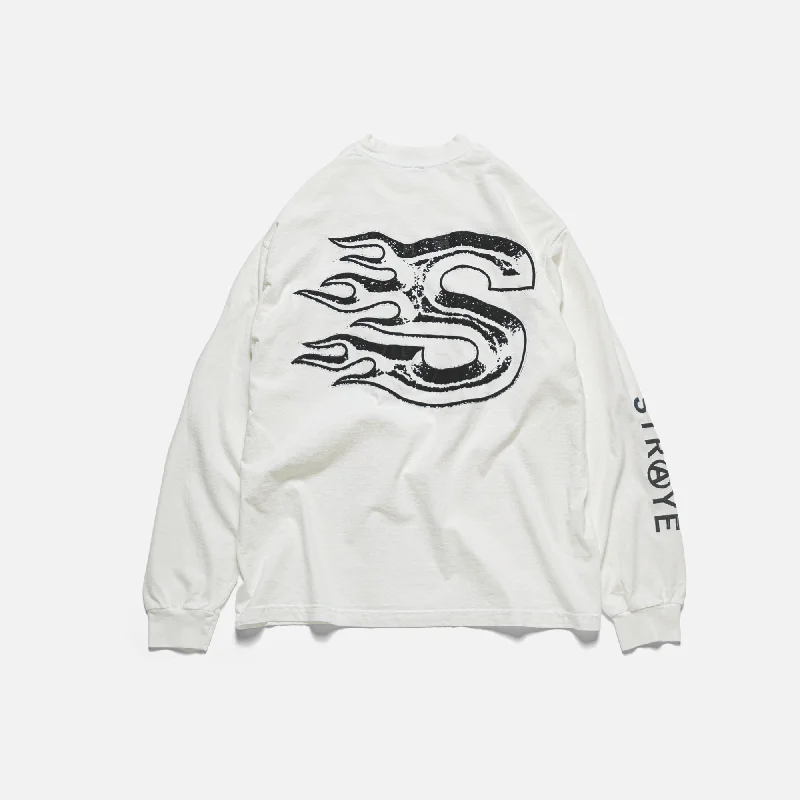 Trend Leading Collection BLAZE L/S - VINTAGE WHITE / BLACK