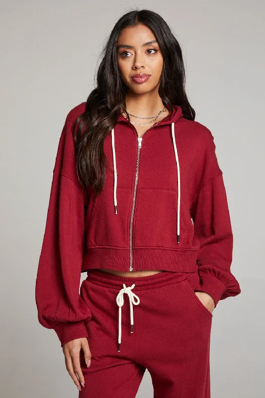 Limited Time Special Offer Abilenee Blood Red Zip Up