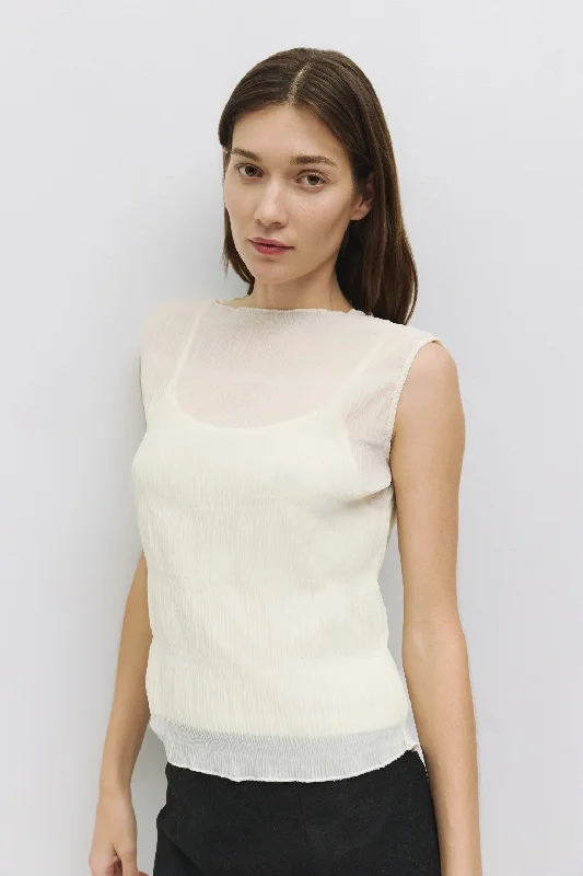 Summer Fashion Ada Top - Cream