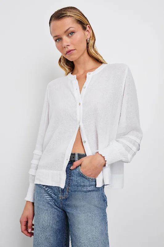 Elevated Casual Discounts DOVE TOP - WHITE