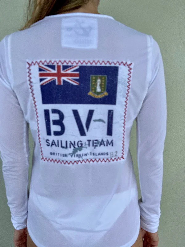 Trendy Threads BVI Sailing Team UPF50 Top - White