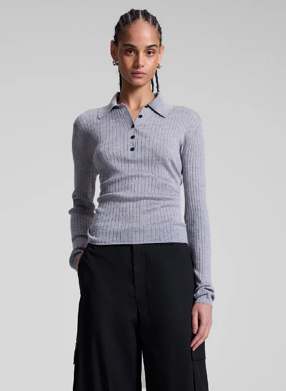 Chic Style, Always In Vogue Alex Fine Merino Polo Top