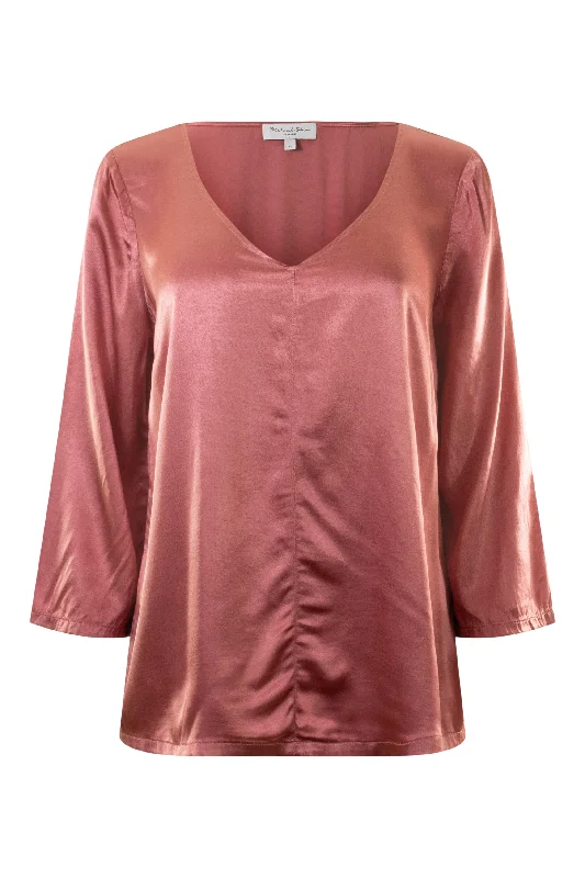 Stupidly Low Prices Michael Stars Cobie V-Neck Satin Top