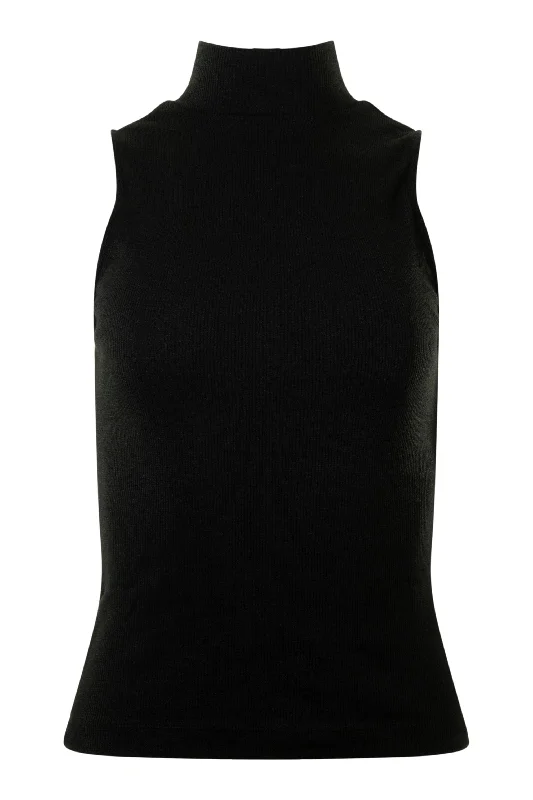 Unleash Your Style Michael Stars Lino Mock Neck in Black