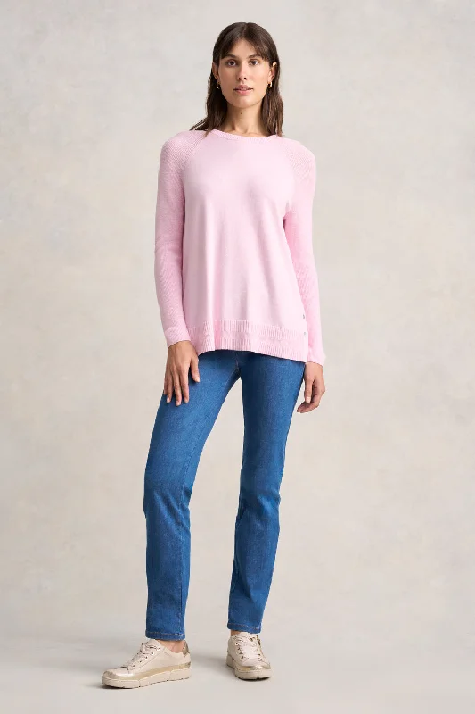 Save Big Button Side Detail Jumper - Ice Pink