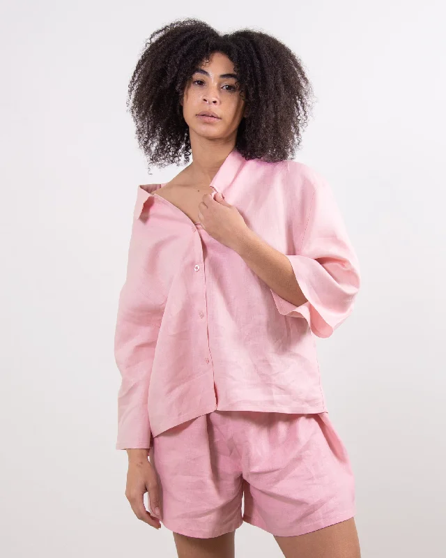 Fashion Sale The Linen Set - Pink