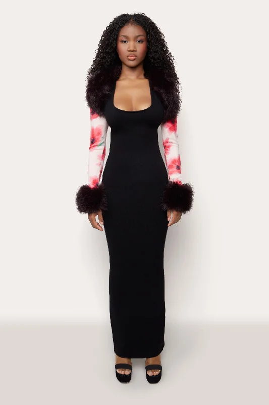 Avant-Garde Style Promotions Printed Faux Fur Bolero