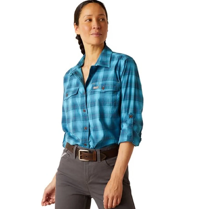 Modish Fashion Discounts Ariat Women's Rebar Made Tough DuraStretch Button-Down Work Shirt