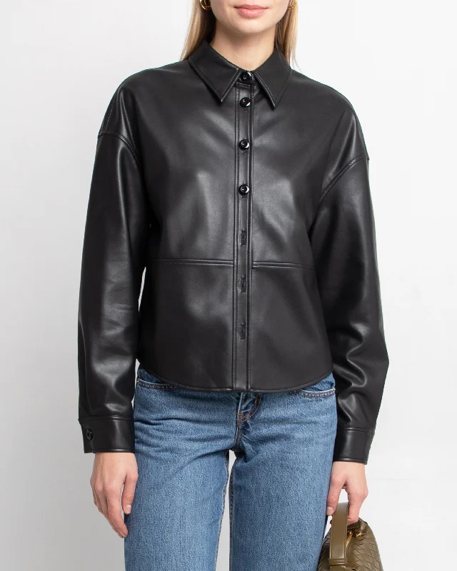 Crazy Discounts, Hurry Up Nour Vegan Leather Shirt