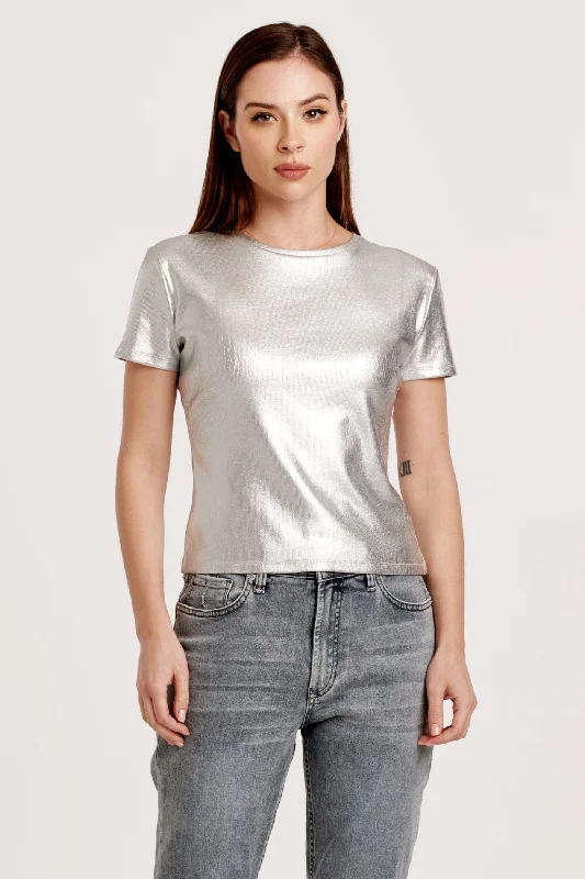 Daring Fashion Promotions Bianca Metallic Top