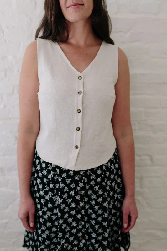 Special Offers Aviva Top in Oat Linen