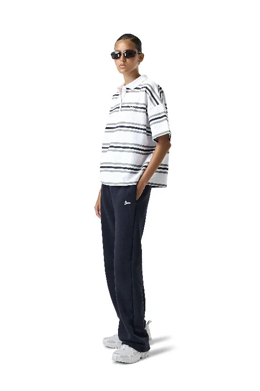 Must-Have Style Discounts Easy Striped Oversized Polo