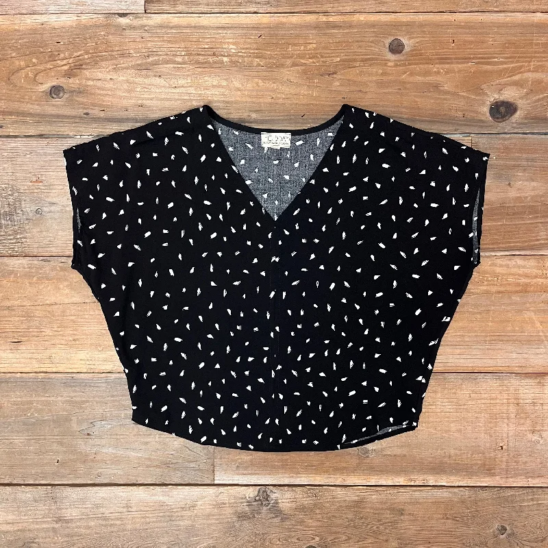 Essentials On Sale Dolman Top in Abstract Dot