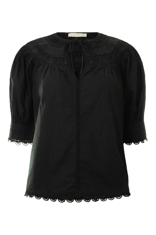 Trendy Looks On Sale Ulla Johnson Dylan Top in Noir