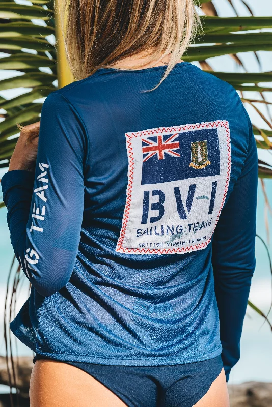 The Latest Trends BVI Sailing Team UPF50 Top - Racing Blue