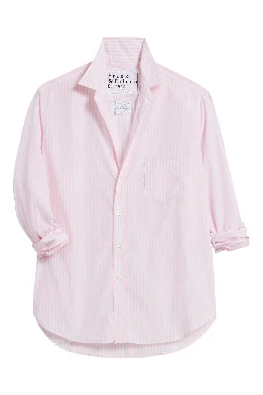 Exclusive Discount Frank & Eileen Eileen Relaxed Button-Up Shirt in White, Pink Stripe