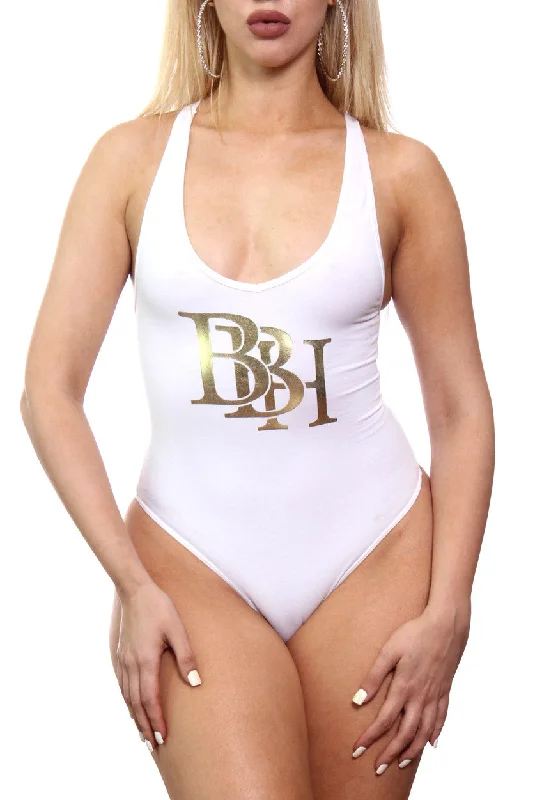 Cozy Comfort Style Sale BBH WHITE BODY SUIT