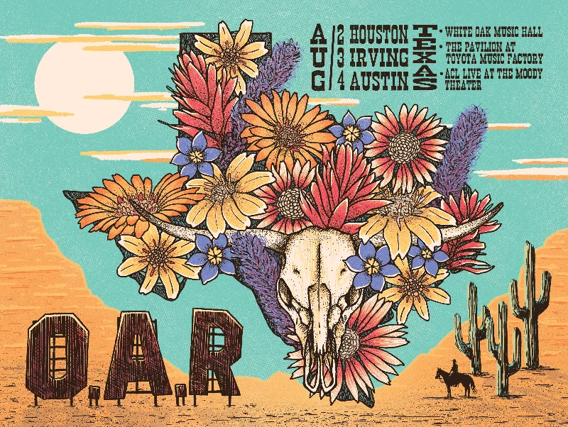 Get The Latest Trends 2024 Tour Texas Poster