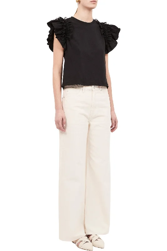 Fashion Essentials Ulla Johnson Leia Top in Noir