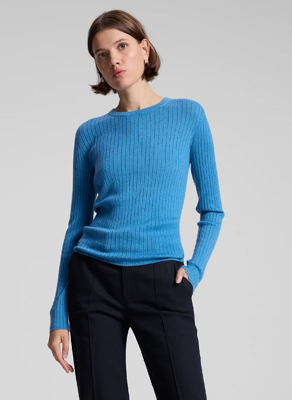 Stay Ahead In Style Kyle Ribbed Merino Top