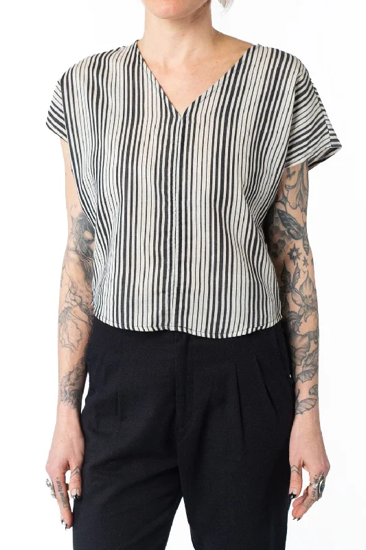 Limited Stock, Big Discounts Dolman Top in Cotton Stripe