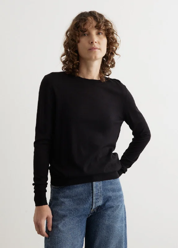 Easy Elegance Sales Fine Crew-Neck Knit