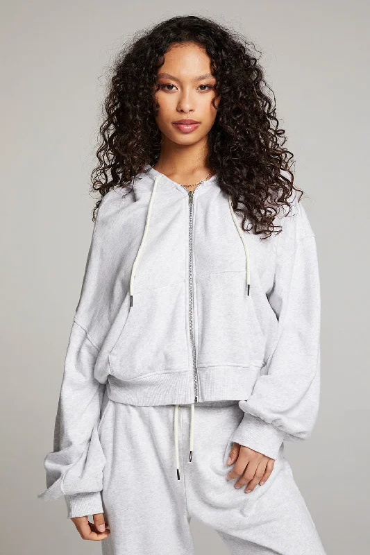 Top Brand Discounts Abilenee Light Grey Zip Up