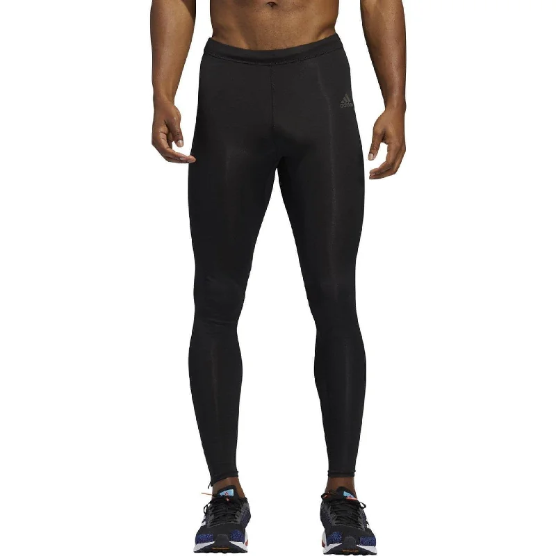 adidas Own The Run Mens Long Running Tights - Black