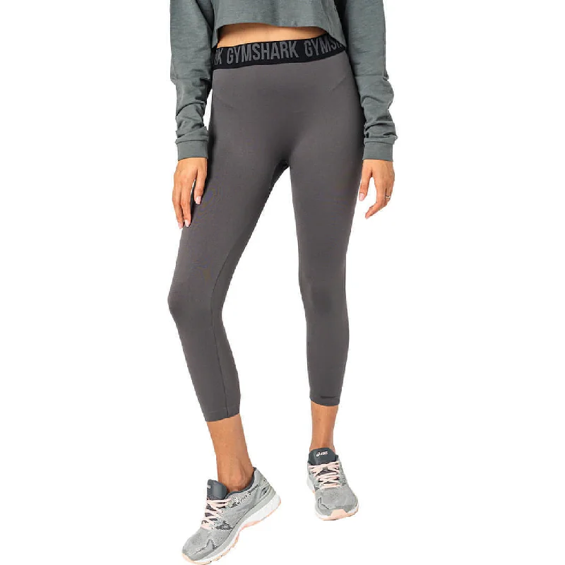 Gymshark Fit Seamless Womens 3/4 Capri Training Tights - Grey