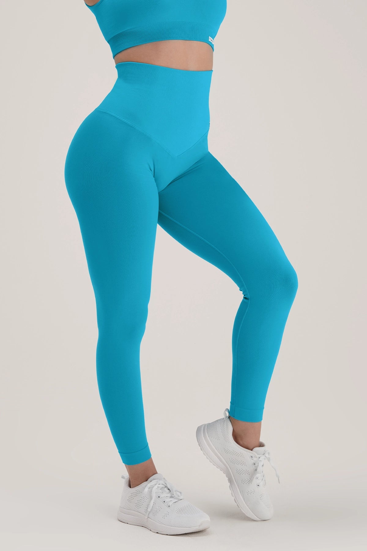 Leggings Gym Fashion Azzurro Hawaiian