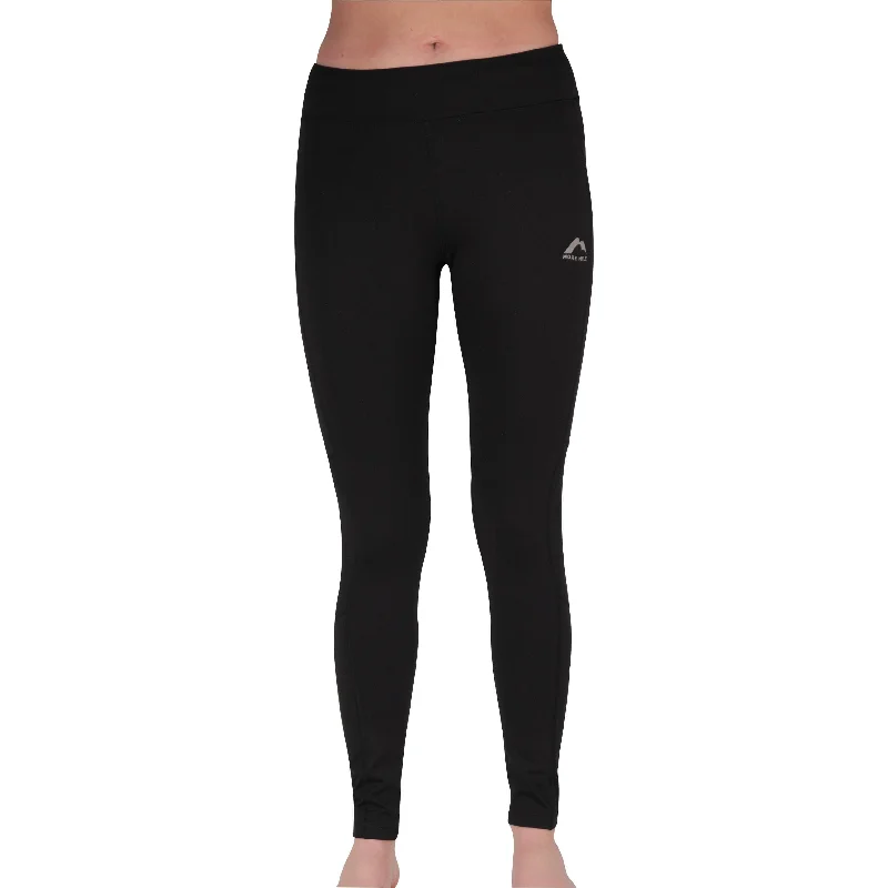 More Mile Excel Womens Long Running Tights - Black