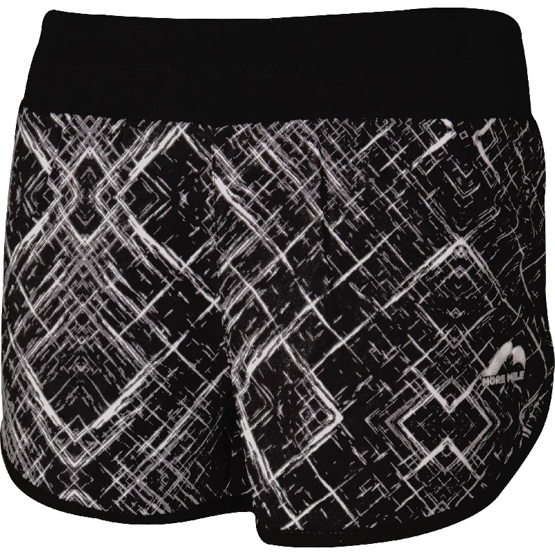 More Mile Go For It Womens Running Shorts - Black