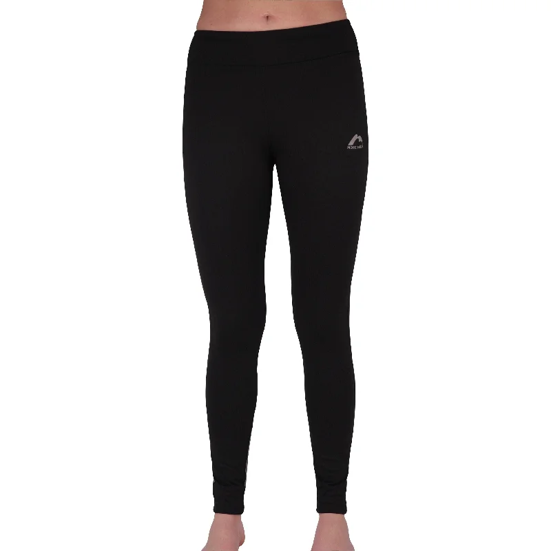 More Mile Power Womens Long Running Tights - Black