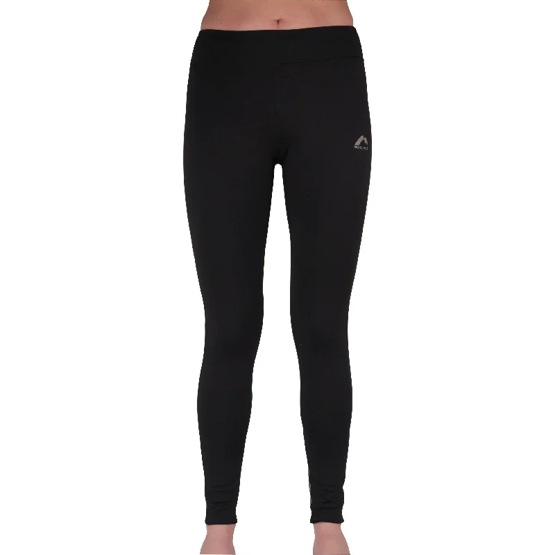 More Mile Power Womens Long Running Tights - Black