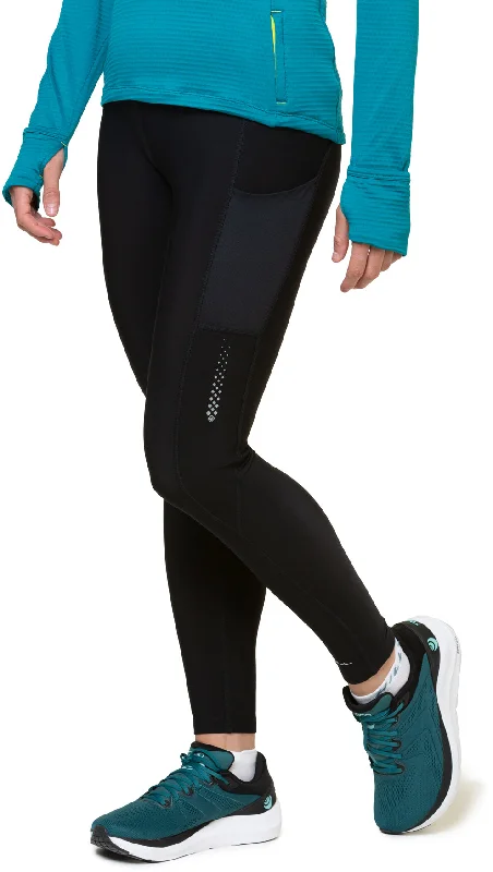 Ronhill Tech Winter Womens Long Running Tights - Black