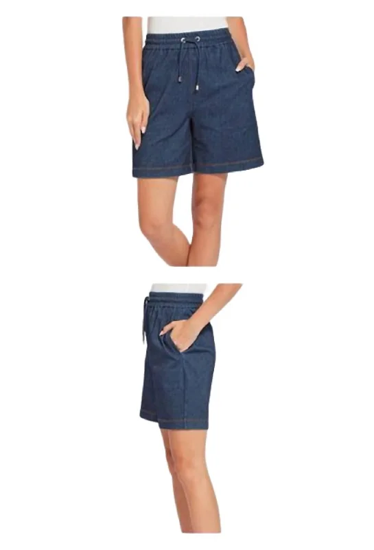 Longline Lounge Shorts In Indigo